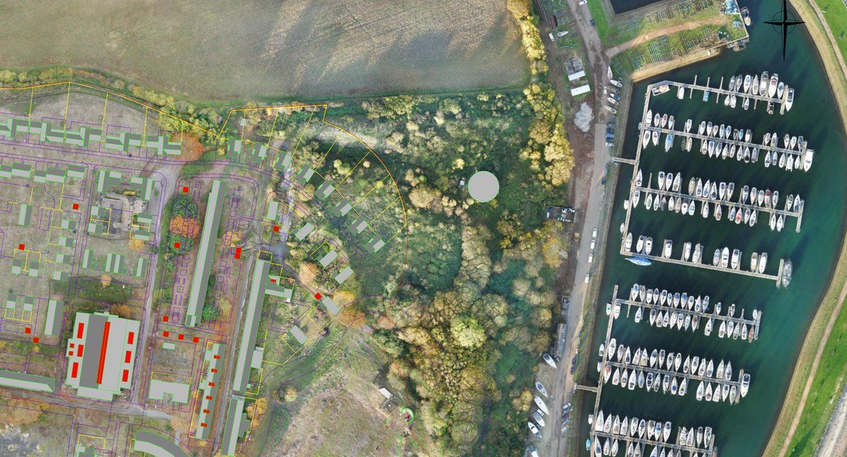 High-resolution detail from the same flight
