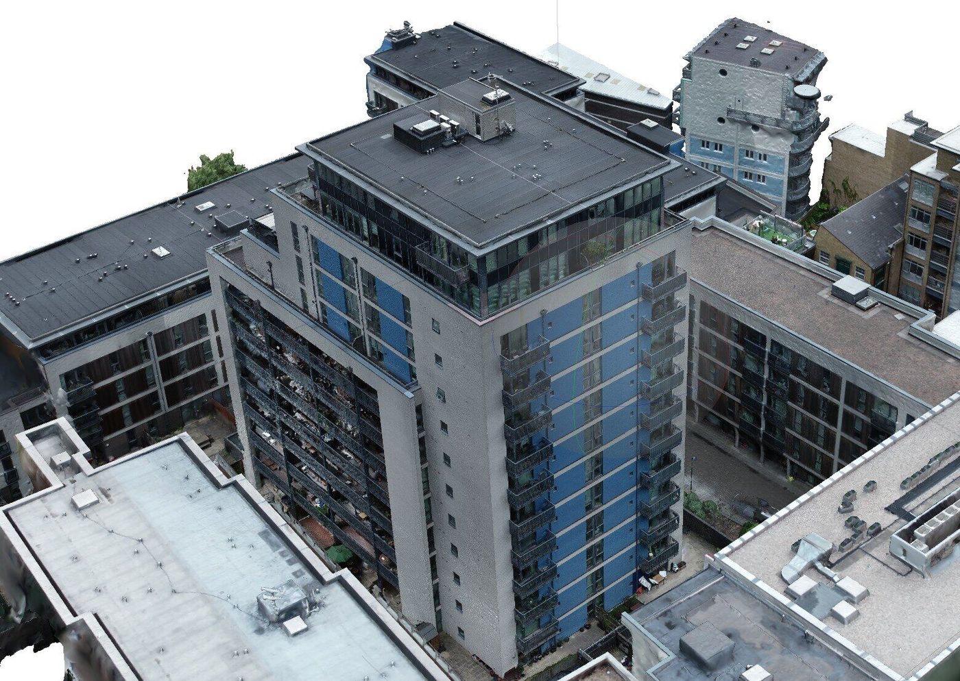 Registered point cloud: the starting point for a scan-to-BIM model